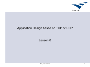 Application Design based on TCP or UDP