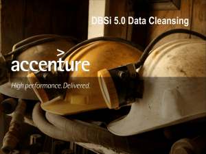 DBSi 5.0 Data Cleansing Overview