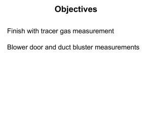 Tracer Gas Decay Test