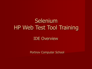 Selenium Tutorial - Portnov Computer School