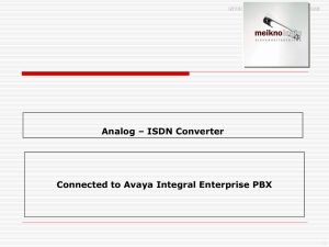 Analog – ISDN Converter
