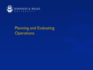 Planning and Evaluating Operations