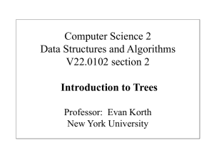 Trees lecture - NYU Computer Science Department