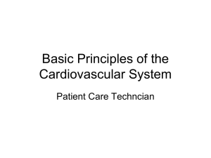 Basic cardiology intro - WL Clarke PCT and Health Science Resources