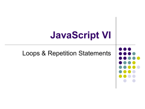JavaScript VI