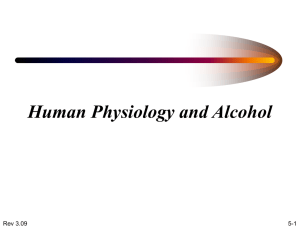 05 Human Physiology and Alcohol