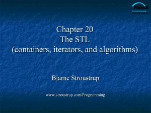 Ch20: Containers and Iterators