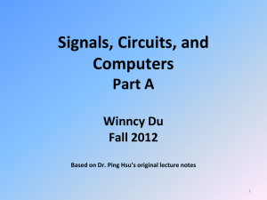 Circuits and Signals