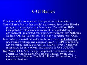 GUI Basics ()