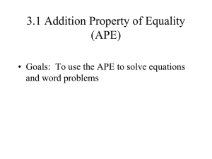 3_1 Addition Property to solve equations TROUT 09A