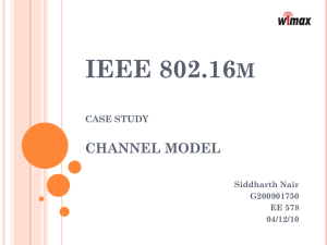 IEEE 802 16m Channel Model