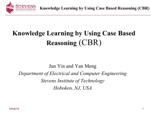12-Case Based Reasoning(Jun Yin).