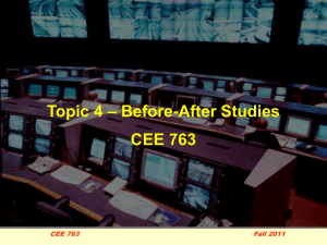Topic 5 - Before-After Studies