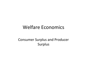 Welfare Analysis