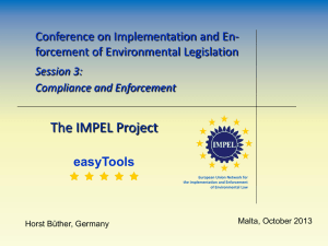 Horst Buether - easyTools - Conference on the Implementation and