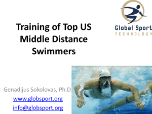 Training of Top US Middle Distance Swimmers