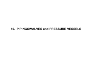 10. PIPINGS/VALVES and PRESSURE VESSELS
