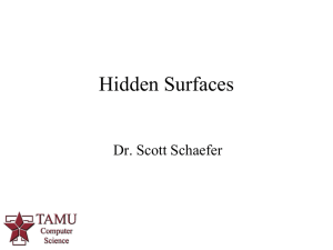Hidden Surfaces - TAMU Computer Science Faculty Pages