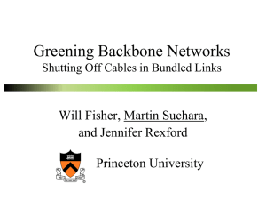 Greening Backbone Networks: Reducing Energy Consumption by