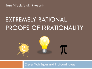 Extremely rational proofs of irrationality