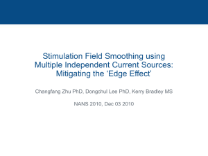 Stimulation Field Smoothing using Multiple Independent Current