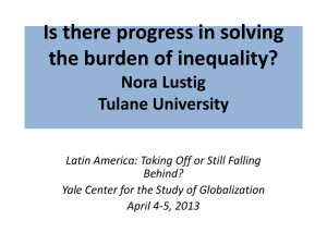 Is There Progress in Solving the Burden of Inequality?