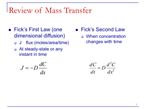 Review of Mass Transfer