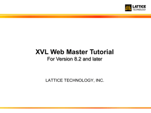XVL Web Master Tutorial