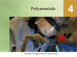 Dividing Polynomials by Polynomials