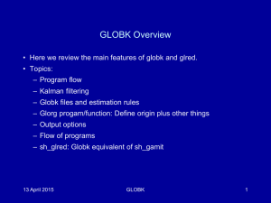 GLOBK - GeoWeb