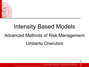 Lecture 4 – Intensity-Based Models