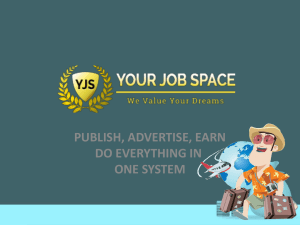 Business Plan - Your Job Space