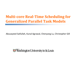 Multi-core Real-Time Scheduling for Generalized Parallel Task Models