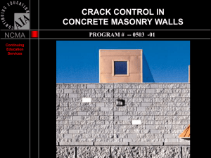 CrackControl - Lee Masonry Products