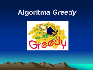 Algoritma Greedy – Knapsack Problem