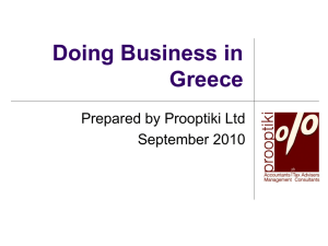 Doing Business in Greece PowerPoint Presentation