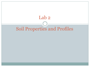 Lab 2: Soil Properties and Profiles