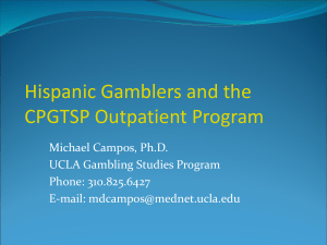 Acculturation and Gambling Among Hispanics