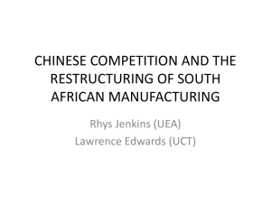 The Impact of China on South Africa