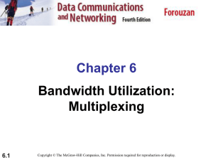 Chapter 6. (Physical Layer) Multiplexing