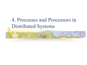 4. Processes and Processors in Distributed Systems