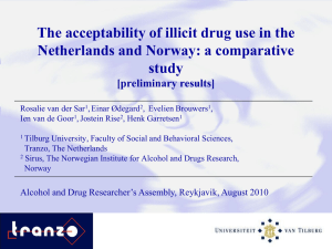 The acceptability of illicit drug use in the Netherlands and Norway: a