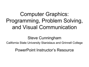 Computer Graphics - California State University Stanislaus
