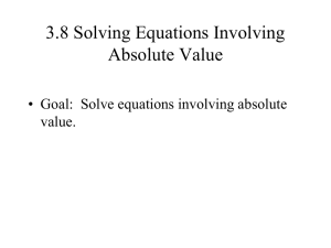 3_8 Absolute value Algebra A TROUT 09