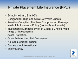 Iain Scott: Private Placement Life Insurance