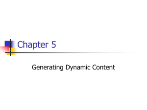 Generating Dynamic Content