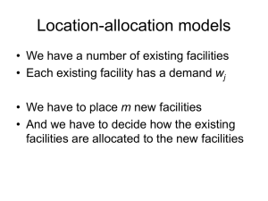 Location-allocation models