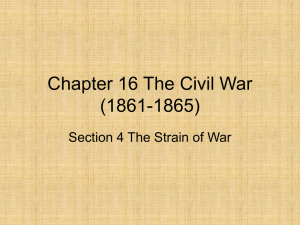 Chapter 16 Section 4 The Strain of War PowerPoint