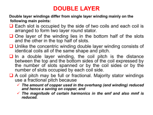 on double layer winding