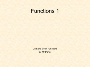 Functions II